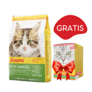 Josera Kitten Grainfree 10kg + Josera Multipack Pate 85g x 6 GRATIS + prezent JOSERA