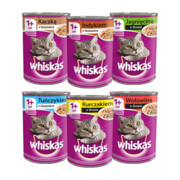 Whiskas Mix 6 smaków 400g x 12 + prezent WHISKAS