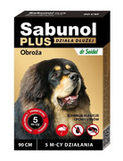Sabunol Plus obroża przeciw pchłom i kleszczom dla psa 90cm + prezent DERMA-PHARM