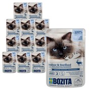Bozita Feline Indoor & Sterilised renifer w sosie 85g x 12 + prezent BOZITA