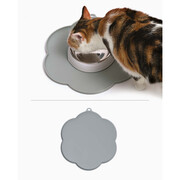 Catit Podkładka silikonowa pod miskę w kształcie kwiata szara 30cm + prezent HAGEN CATIT