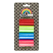 DUVO+ POOPI DOG Worki na odchody tęczowe 4x15szt. + prezent DUVO+
