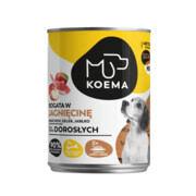 Koema 90% mięsa jagnięcina 12x400g + prezent KOEMA