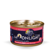 Moonlight Dinner puszka Nr. 6 tuńczyk, kurczak i krewetki w galaretce 80g x 12 + prezent MOONLIGHT