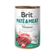 Brit Pate & Meat Venison Dziczyzna 6x400g + prezent BRIT