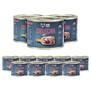 Jane Cat Premium Adult cielęcina i indyk 200g x 12 + prezent JOHN DOG