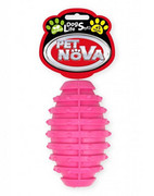 Pet Nova Piłka rugby miętowa RugbyBall z dzwonkiem różowa 10cm + prezent PET NOVA