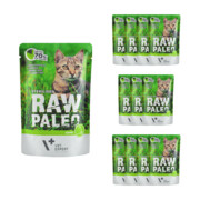 VetExpert Raw Paleo Sterilised Game 100g x 12 - mokra karma z dziczyzną dla kotów po sterylizacji + prezent RAW PALEO