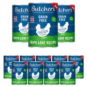Butcher's Original Tripe z kurczakiem i żwaczem w pasztecie 400g x 12 + prezent BUTCHERS