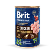 Brit Premium By Nature Chicken with Chicken Hearts 6x400g + prezent BRIT