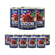 John Dog Berry Line Dziczyzna z malinami 800g x 12 + prezent JOHN DOG