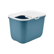 Savic Kuweta kryta Hop In z wejściem od góry niebieska 58x38,5x39,5cm + prezent SAVIC