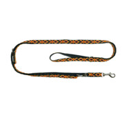 Chaba Smycz taśma ozdobna regulowana czarna 10mm/260cm + prezent CHABA