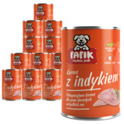 Fafik z indykiem 12x400g + prezent FAFIK