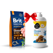 Brit Premium By Nature Senior Small/Medium S+M 15kg + Koema Olej z łososia 1l + prezent BRIT