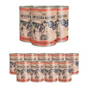 Wiejska Zagroda dla kociąt Królik z cielęciną 400g x 12 + prezent WIEJSKA ZAGRODA