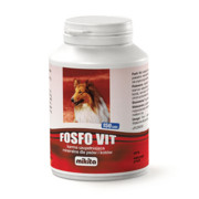 Mikita Fosfo-Vit witaminy z fosforanem wapnia dla szczeniąt i kociąt 150 tabletek + prezent MIKITA