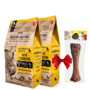 Wiejska Zagroda Indyk z Jagnięciną 2x9kg + kość Koema + prezent WIEJSKA ZAGRODA