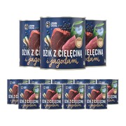 John Dog Berry Line Junior Dzik i cielęcina z jagodami 800g x 12 + prezent JOHN DOG