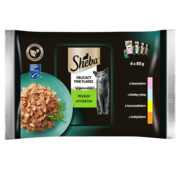 Sheba Delicacy Mix smaków w galaretce 85g x 4 + prezent SHEBA