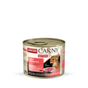 Animonda Carny Kitten wołowina i serca indyka 200g x 12 + prezent ANIMONDA