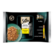 Sheba Selection Select Slices Drobiowe Smaki w sosie 85g x 4 (multipak x 1) + prezent SHEBA