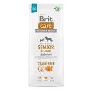 Brit Care Grain-free Senior & Light Salmon 12kg + prezent BRIT