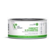 VetExpert Veterinary Diet Obesity & Diabetes Cat 100g x 12 + prezent VETEXPERT