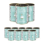 Natural Taste dla kota Niewąska Gąska 400g x 12 + prezent NATURAL TASTE