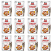 Brit Care Cat Sterilized Fileciki w sosie Kaczka z rokitnikiem i nasturcją 85g x 12 + prezent BRIT