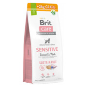 Brit Care Sustainable Sensitive Insect & Fish 12kg + 2kg GRATIS + prezent BRIT
