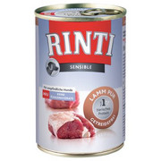 Rinti Sensible jagnięcina 400g x 12 + prezent RINTI