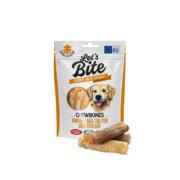 Brit Let's Bite Chewbones Raw Hide and Cod Fish Skin 135g + prezent BRIT