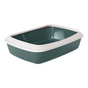 Savic Kuweta Iriz z rantem ciemnozielona 50x37x14cm + prezent SAVIC