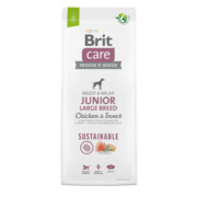 Brit Care Sustainable Junior Large Breed Chicken & Insect 1kg + prezent BRIT