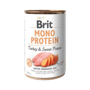 Brit Mono Protein Turkey & Sweet Potato z indykiem i słodkimi ziemniakami 6x400g + prezent BRIT