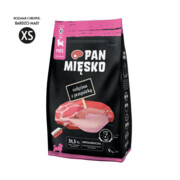 Pan Mięsko dla szczeniąt Cielęcina z przepiórką XS 9kg + prezent PAN MIĘSKO