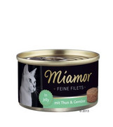 Miamor Feine Filets puszki tuńczyk i warzywa 100g x 12 + prezent MIAMOR