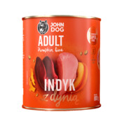 John Dog Pumpkin Line Indyk z dynią 800g x 12 + prezent JOHN DOG