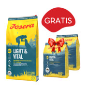 Josera Light & Vital Adult 12,5kg + 2 x 900g GRATIS + prezent JOSERA