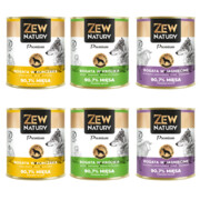 Zew Natury 89% mięsa mix smaków 800g x 6 (królik, kurczak, jagnięcina) + prezent ZEW NATURY