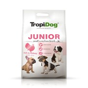 Tropidog Junior Small & Medium Turkey & Rice 8kg + prezent TROPIDOG
