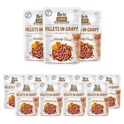 Brit Care Cat Pouch Fileciki w sosie z kaczką 12x85g + prezent BRIT