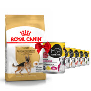Royal Canin Adult German Shepherd 11kg + Koema 90% mięsa mix 6 smaków 400g x 6 + prezent ROYAL CANIN