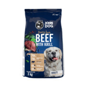 John Dog Berry Line średnie i duże rasy Wołowina i kryl 3kg + prezent JOHN DOG