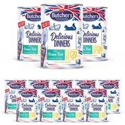 Butcher's Delicious Dinners z rybą morską w galaretce 400g x 12 + prezent BUTCHERS