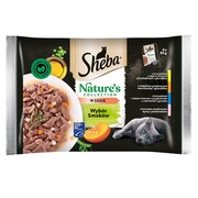 Sheba Nature's Collection Wybór smaków w sosie 85g x 4 (multipak x 1) + prezent SHEBA