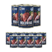 John Dog Berry Line Junior Wołowina i królik z jeżynami 400g x 12 + prezent JOHN DOG