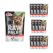 VetExpert Raw Paleo Sterilised Beef 100g x 12 - mokra karma z wołowiną dla kotów po sterylizacji + prezent RAW PALEO