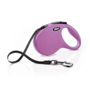 Flexi Smycz New Classic taśma różowa [rozmiar S] 5m/15kg + prezent FLEXI